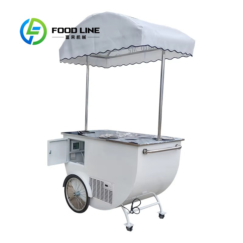 Hot Dog Vending Cart - 맞춤형 상업용 이동식 판매 카트, 야외
