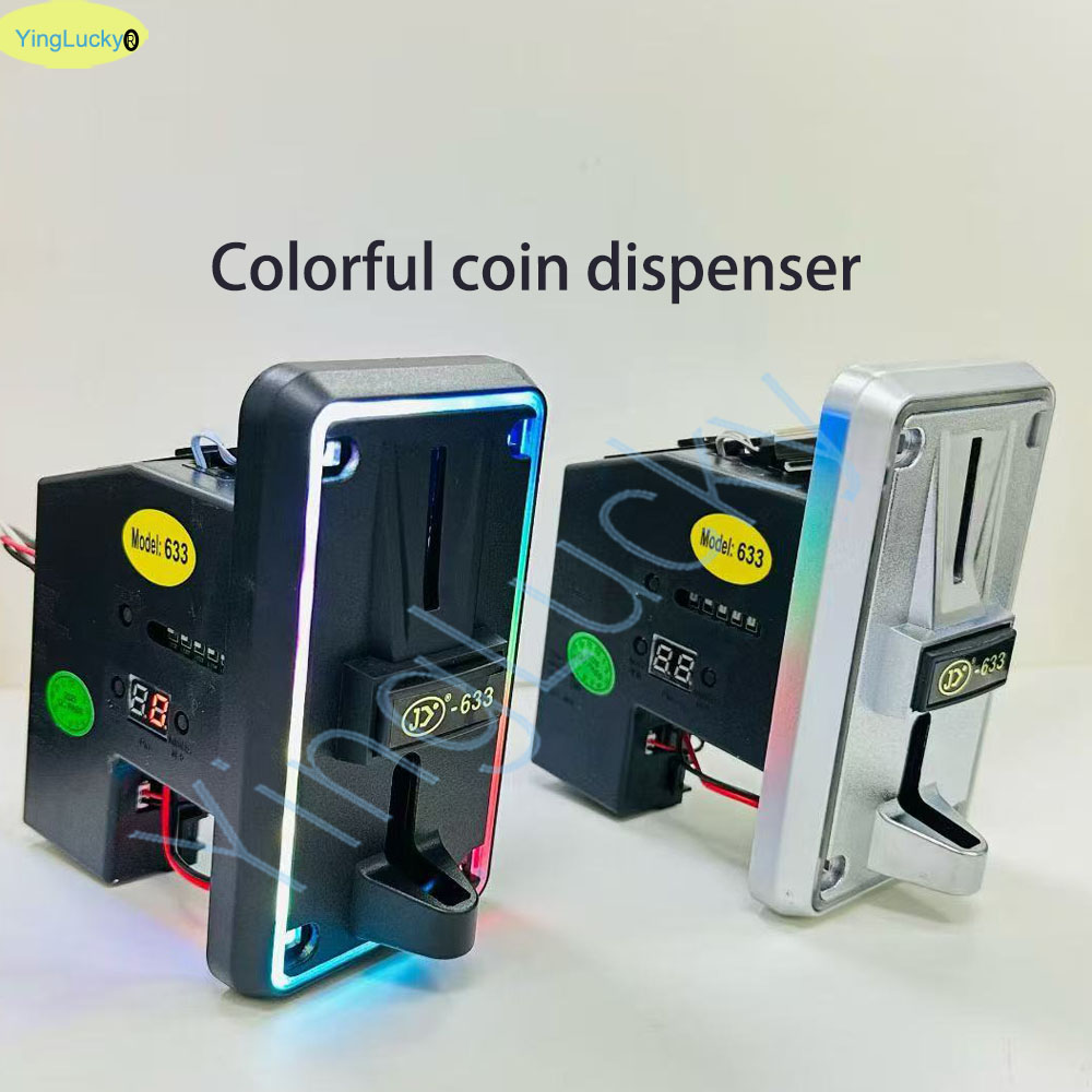 Arcade Card Vending Machine - 다채로운 LED 멀티 코인 수납기 코인