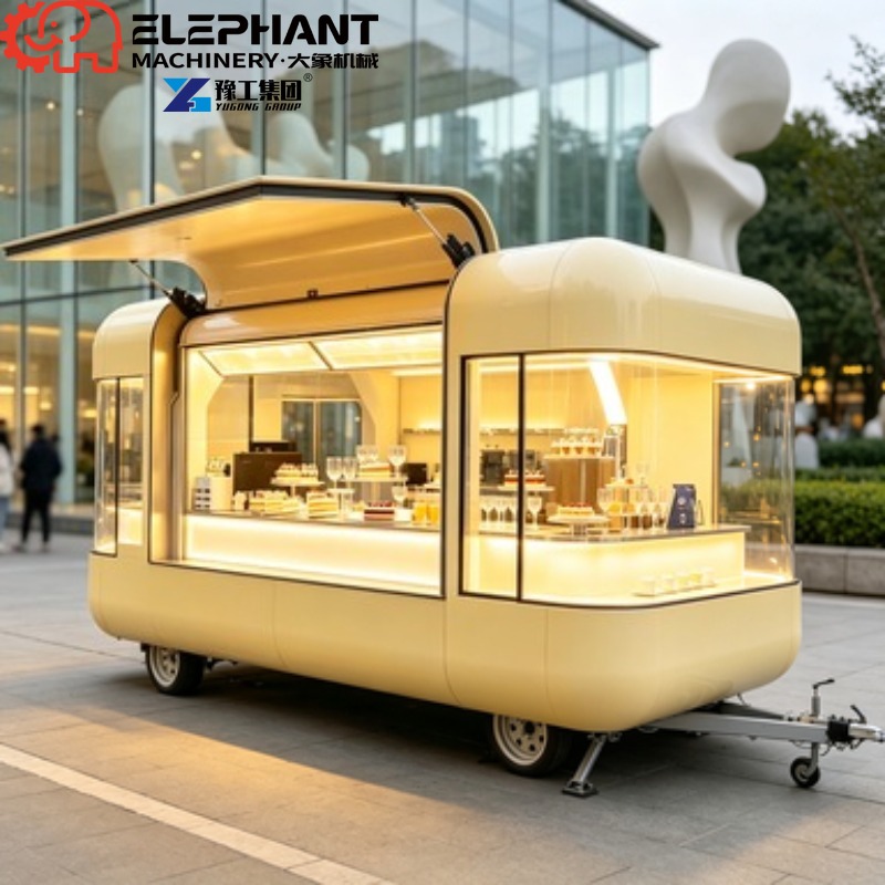 Hot Dog Vending Cart - 상업용 이동식 푸드 트레일러, 다기능 핫도그