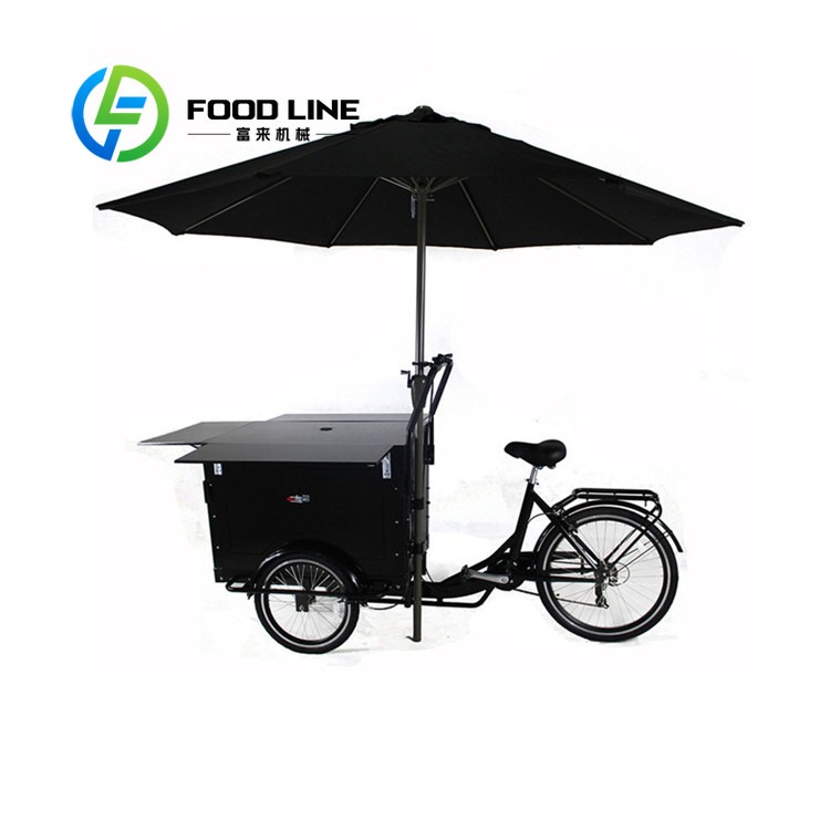 Hot Dog Vending Cart - 야외 이동식 아이스크림 자전거 (냉동고 포함)