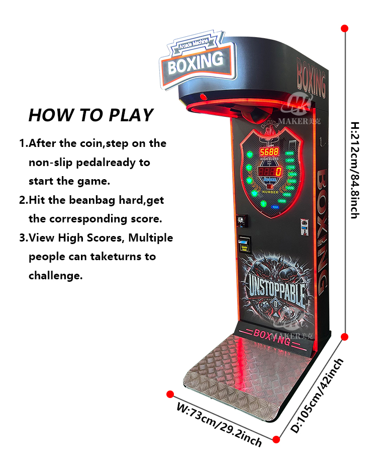 공장 직판 도매: 복싱 머신, 아케이드 펀칭 강도 테스 - Arcade Machine Profit 리뷰 및 가격