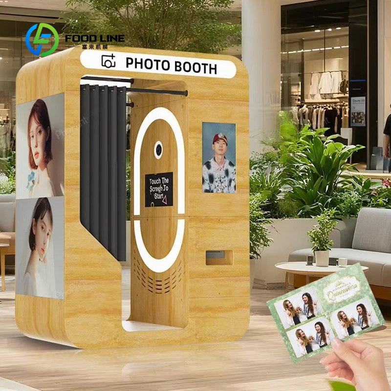 맞춤형 휴대용 나무 바 스타일 빈티지 포토 부스 키오스 - Photo Booth Machine 리뷰 및 가격
