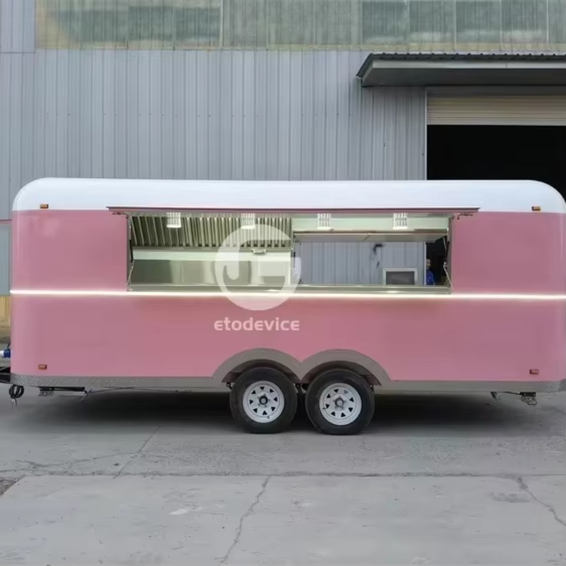 맞춤형 5.5m 완비형 2색 이동식 푸드트럭 밴, 독특 - Hot Dog Vending Cart 리뷰 및 가격